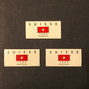 Brandy Melville 3 suisse stickers